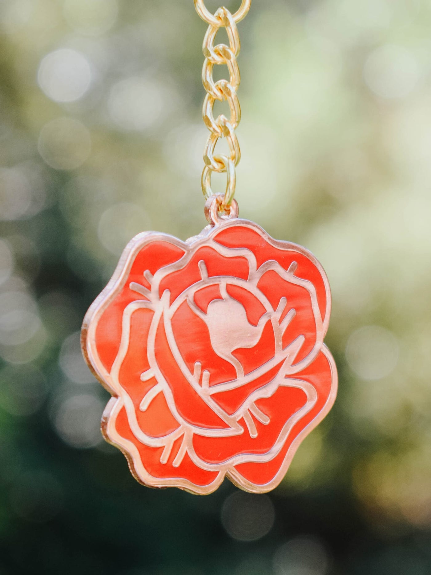Red Rose Keychain