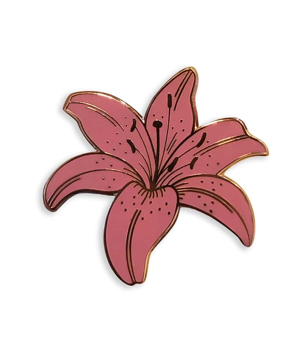 tiger lily pin Pink Lily Pin – Arlo Goods