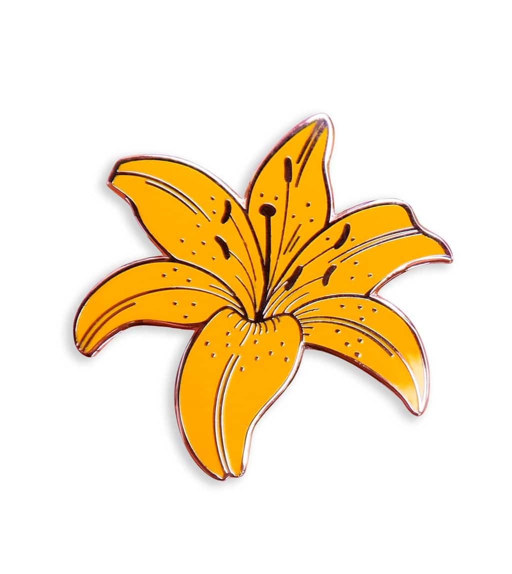 tiger lily pin Yellow Lily Pin – Arlo Goods