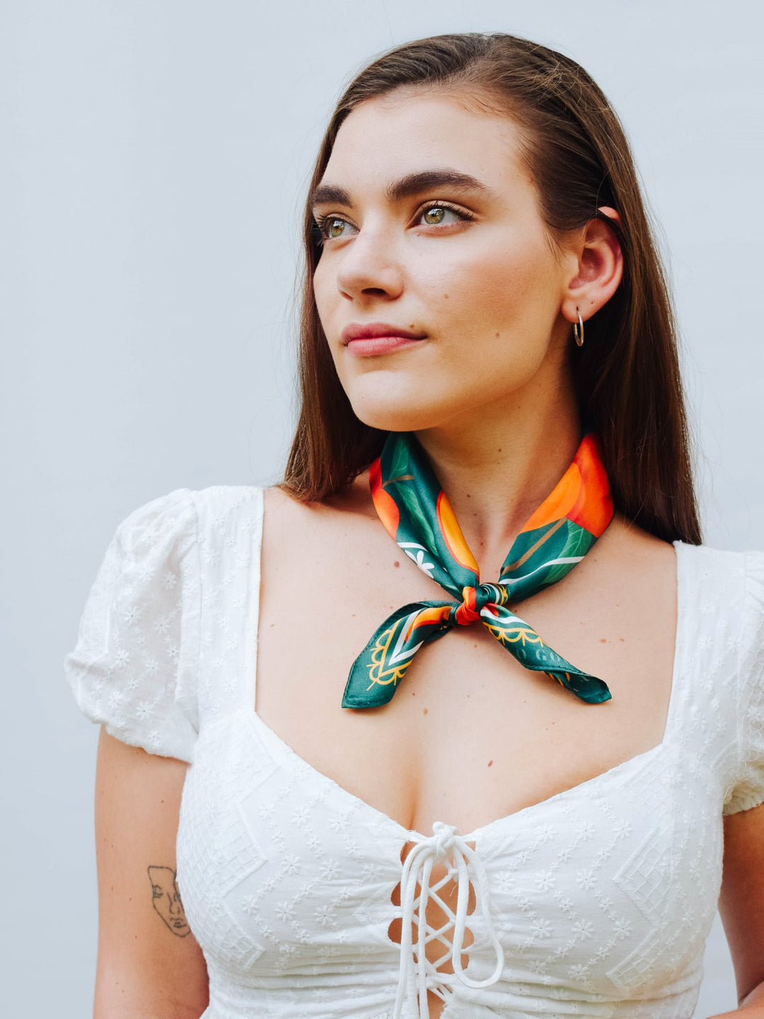Peach Silk Scarf – Arlo Goods