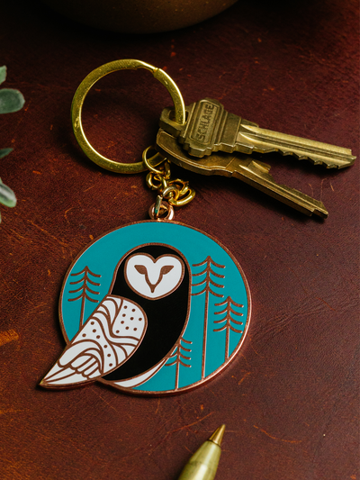 Barn Owl Keychain