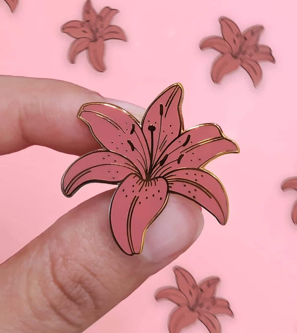 Pink Lily Pin