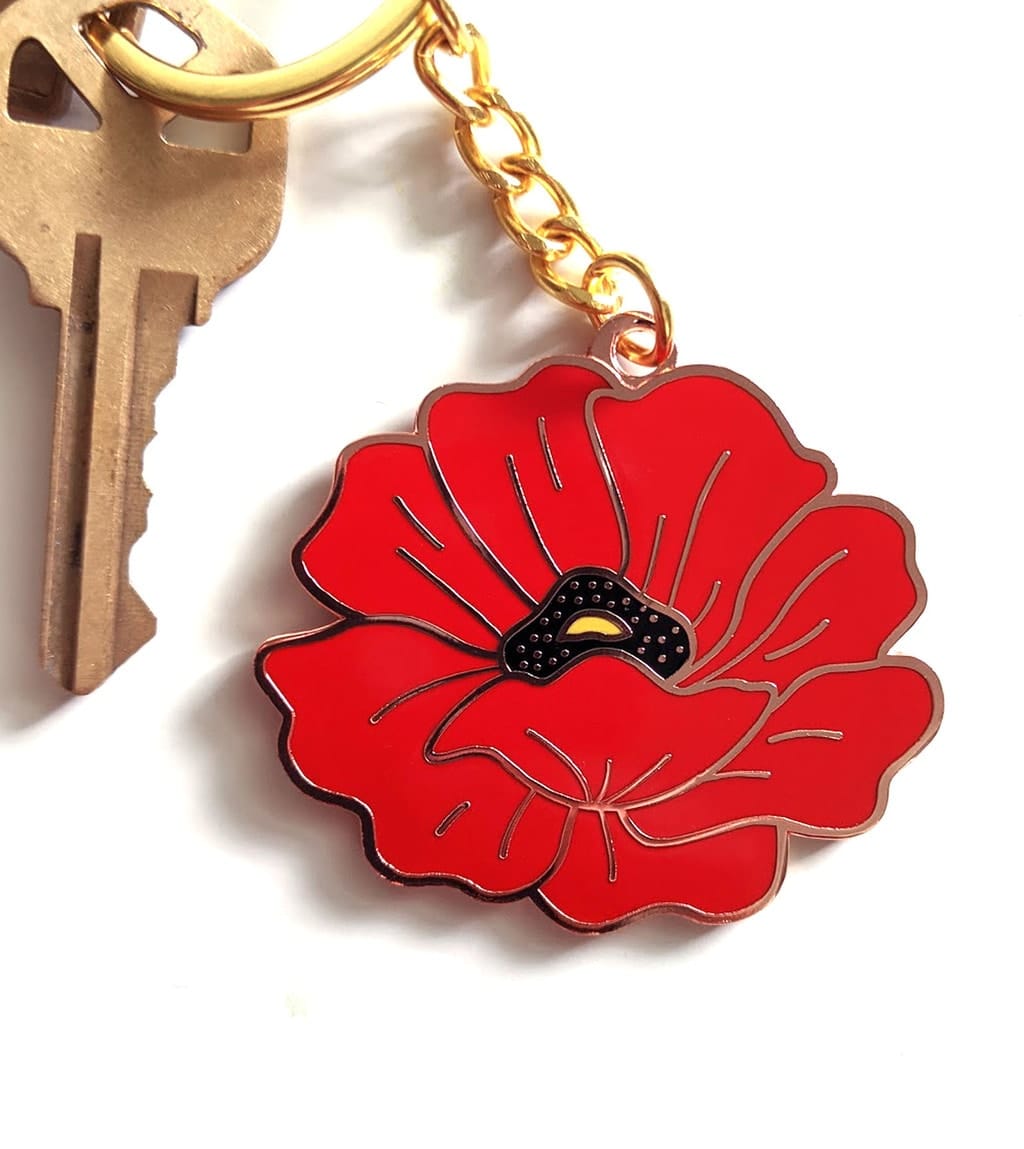 Poppy Keychain – Arlo Goods Poppy Keychain – Arlo Goods